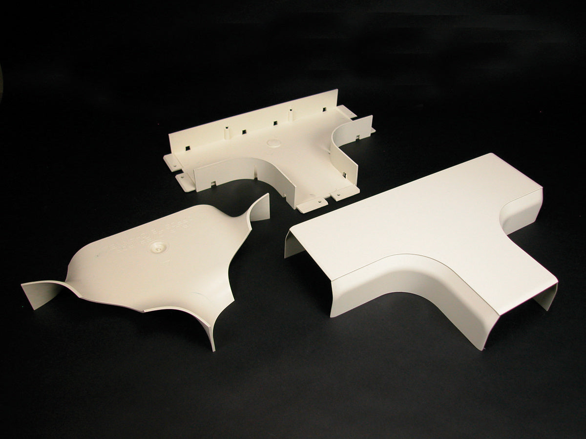 40N2F15WH - Wiremold - 40N2F15WH CableSmart 40N2 Radiused Full Capacity Tee Fitting in White