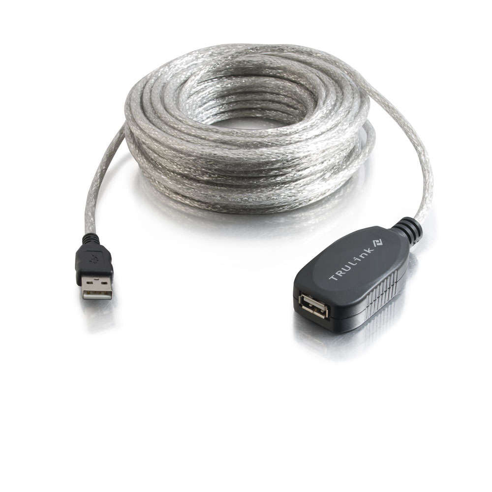 CG39000 - C2G - 12m USB 2.0 A Male to A Female Active Extension Cable 39.4ft