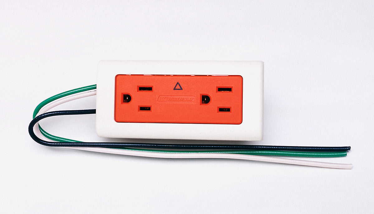 IG2427GA - Wiremold - IG2427GA 2400 15A Isolated Ground Duplex Receptacle Fitting