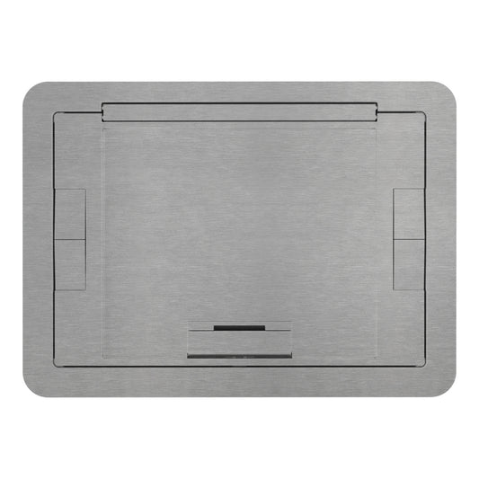 EFB6810CTAA - Wiremold - Evolution EFB6810 Flush Style Cover with Floor Insert in Brushed Aluminum