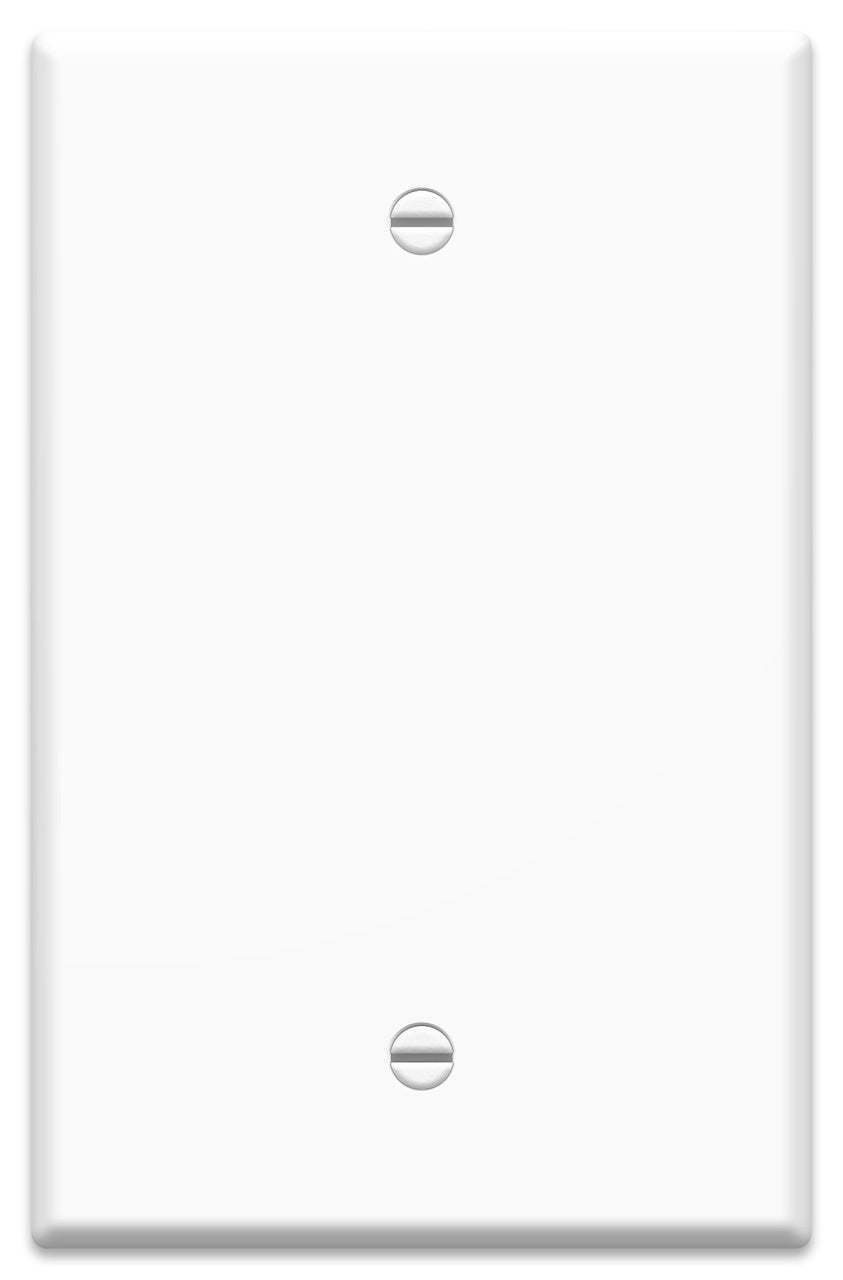 WP3300WH - On-Q - 1Gang Blank Oversized Wall Plate in White