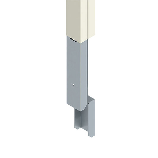 25DTC-E5 - Wiremold - 25DTCE5 Blank Steel TelePower Pole Extender in Ivory