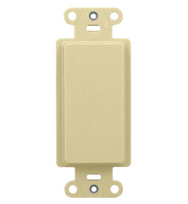WP3410LA - On-Q - Blank Decorator Outlet Strap in Light Almond