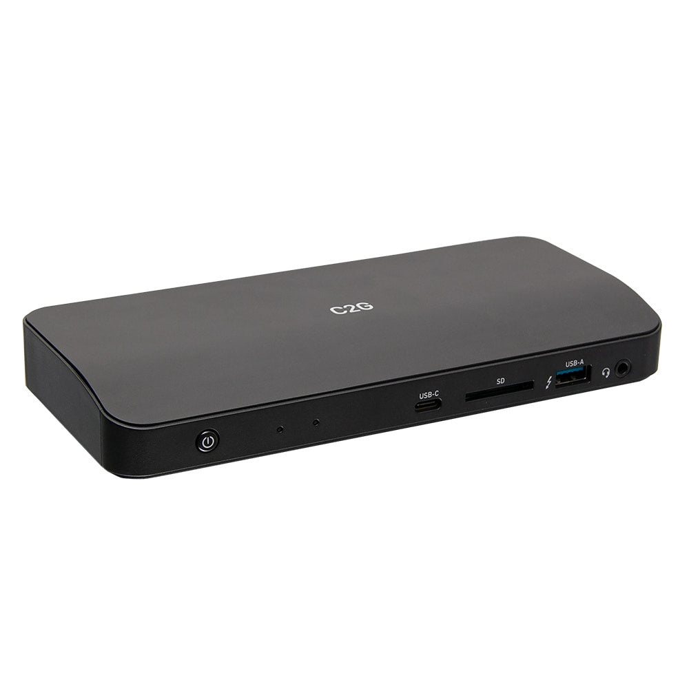C2G54536 - C2G - Thunderbolt 3 USB-C 11in1 8K UHD Docking Station with DisplayPort Ethernet USB SD Card Reader TAA Compliant
