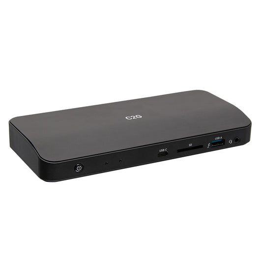C2G54536 - C2G - Thunderbolt 3 USB-C 11in1 8K UHD Docking Station with DisplayPort Ethernet USB SD Card Reader TAA Compliant