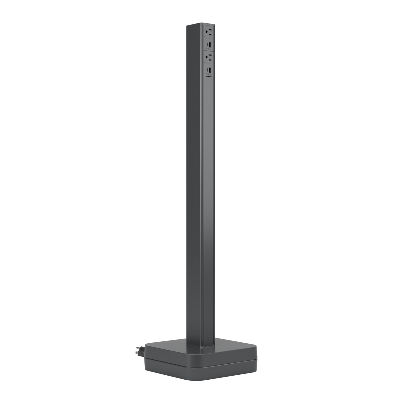 dash-Power-Tower-Graphite - Wiremold - dash Power Tower in Graphite