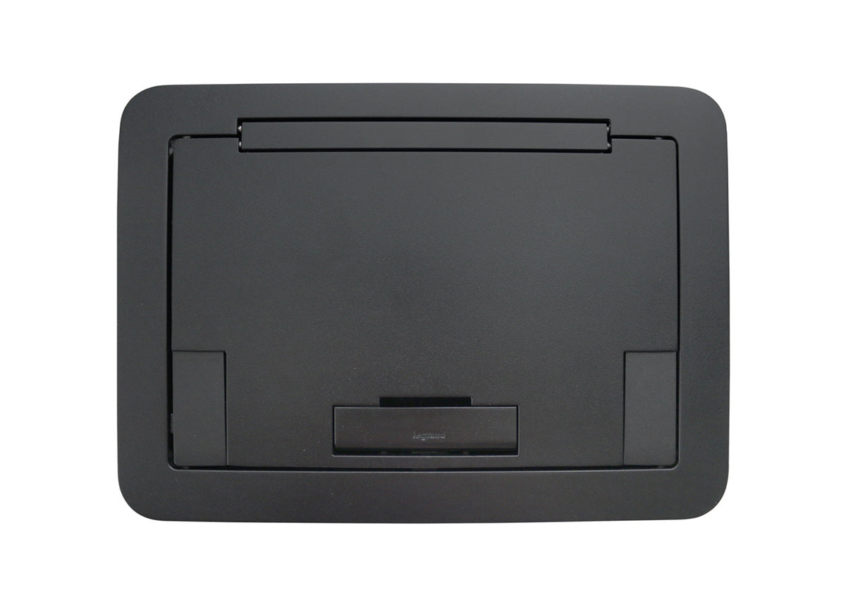 EFB45BTBK - Wiremold - EFB45BTBK Evolution EFB45 Floor Box Flush Style Cover with Solid Lid in Black