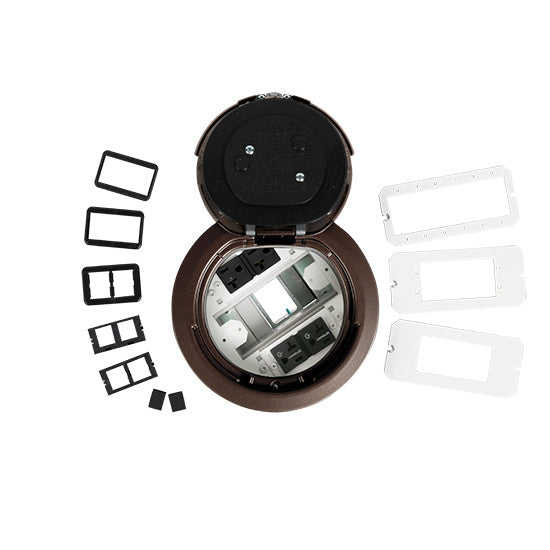 6ATC2PCRBZ - Wiremold - 6ATC2PCRBZ 6 inch Prewired Surface Bronze Assembly Marked Controlled Circuit