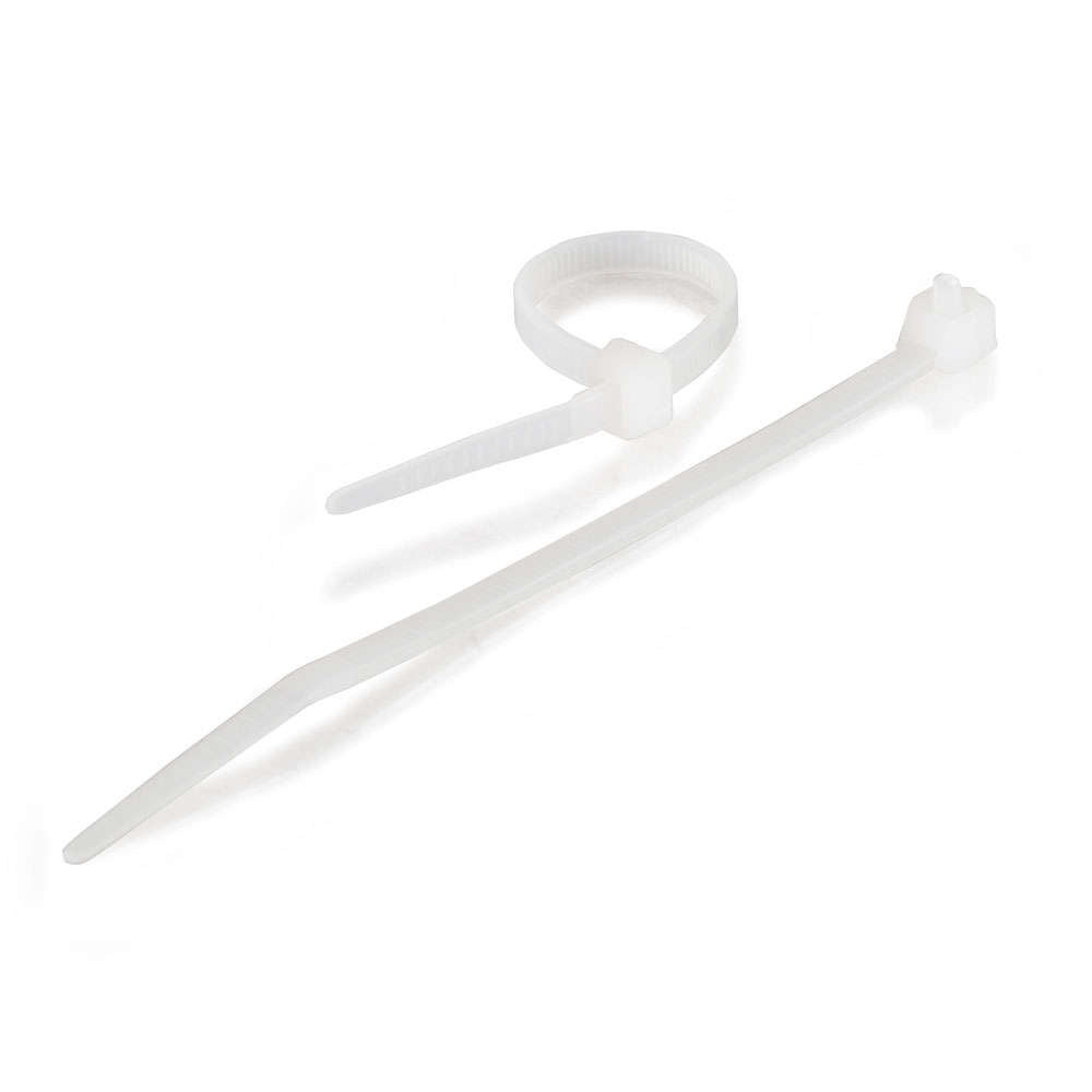 CG43044 - C2G - 775 Inch Releasable Reusable Cable Ties MultiPack 50 Pack White