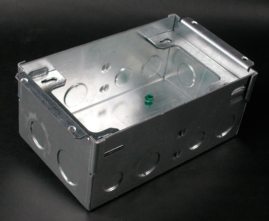 880W2 - Wiremold - 880W Two Gang Steel Floor Box for Wood Floors