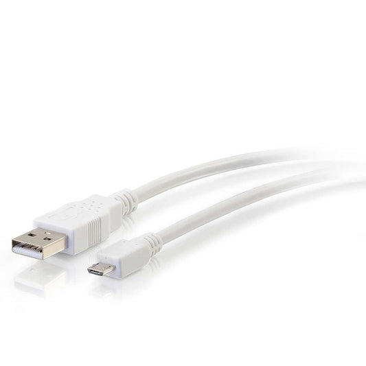 CG27441 - C2G - 1ft USB 2.0 A to Micro-B Cable M/M White (0.3m)