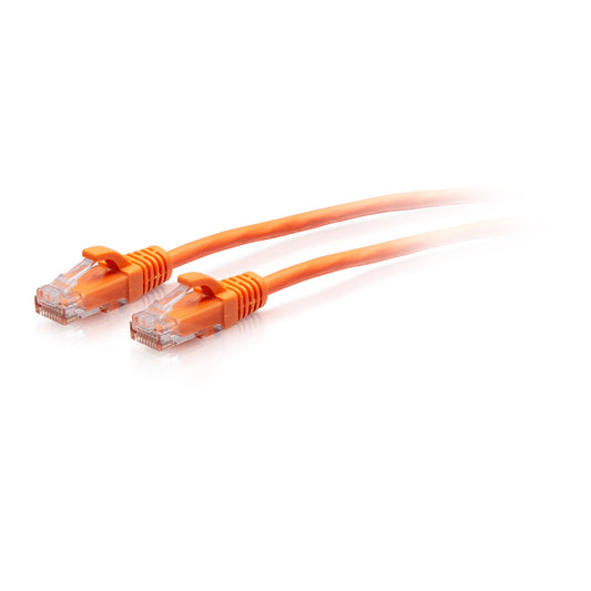 C2G30180 - C2G - 25ft (7.6m) Cat6a Snagless Unshielded UTP Slim Ethernet Patch Cable Orange