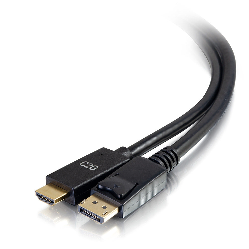 CG54432 - C2G - 3ft DisplayPort Male to HDMI Male Passive Adapter Cable 4K 30Hz