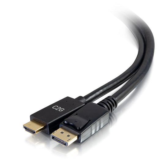 CG54432 - C2G - 3ft DisplayPort Male to HDMI Male Passive Adapter Cable 4K 30Hz