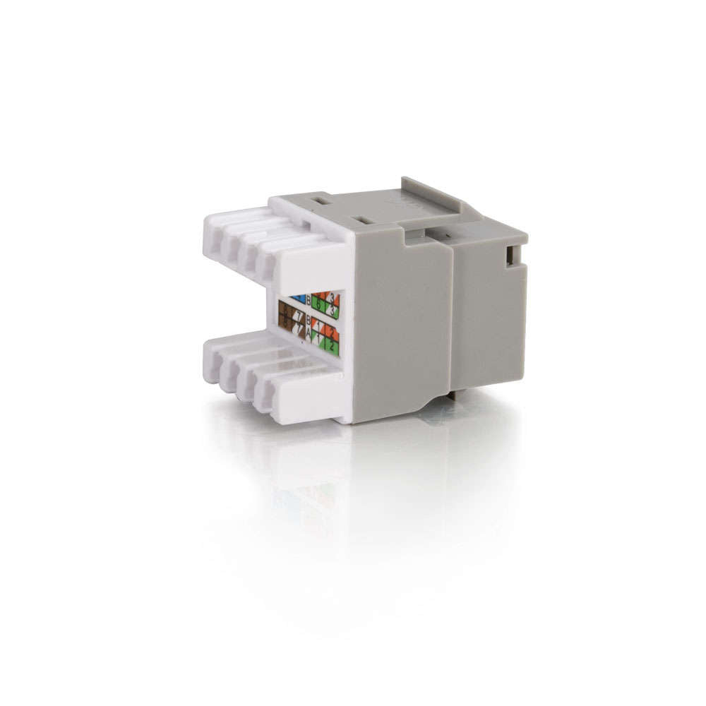 CG03792 - C2G - Cat5E RJ45 UTP Keystone Jack Gray