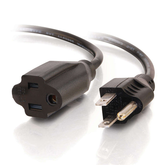 CG03137 - C2G - 1ft 18 AWG Outlet Saver Power Extension Cord NEMA 515P to NEMA 515R