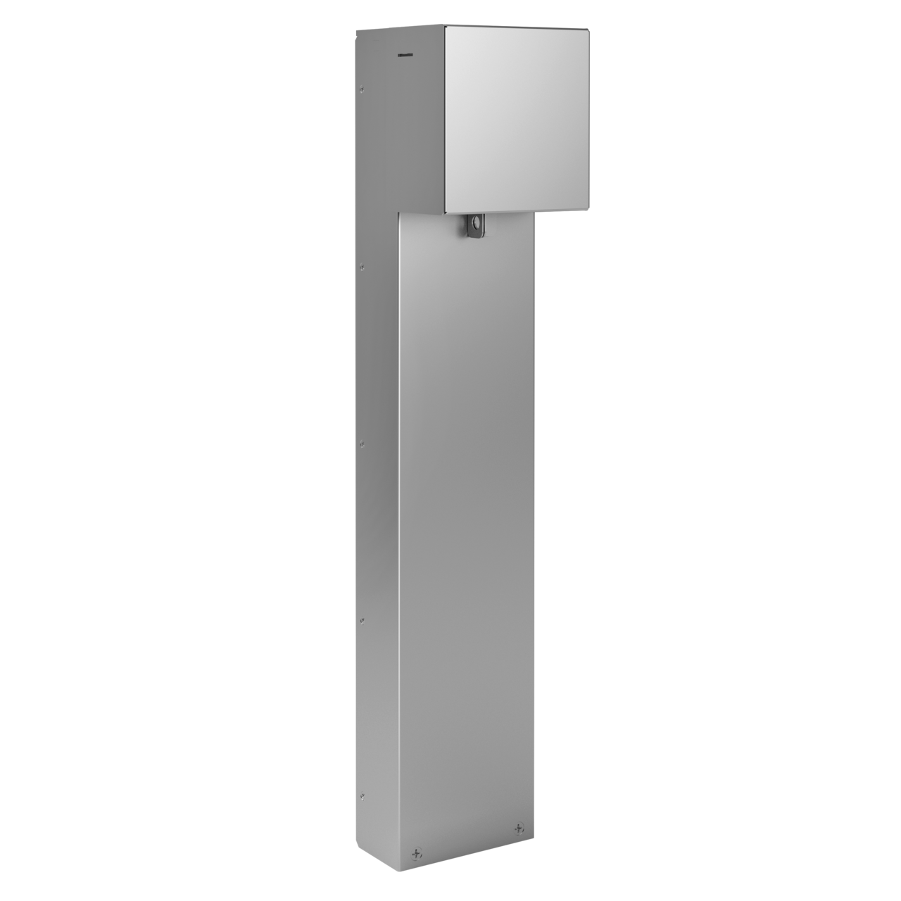 XPP2G30C-SV - Wiremold - XPP2G30CSV Outdoor Power Pedestal with Two Gang Device Plate with Hinged Cover in Silver