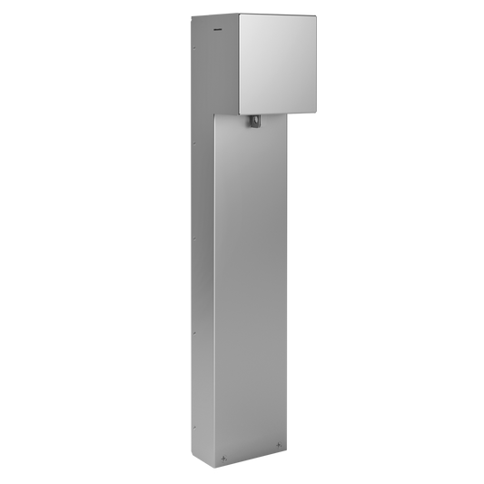 XPP2G30C-SV - Wiremold - XPP2G30CSV Outdoor Power Pedestal with Two Gang Device Plate with Hinged Cover in Silver