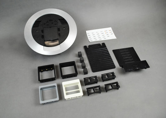 881AV3CTCAA - Wiremold - 881AV3CTCAA RatchetPro Multiple Service Floor Box Cover Kit in Aluminum