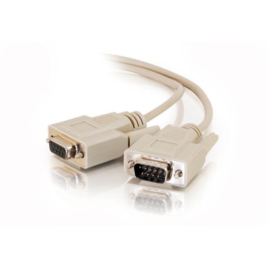 CG02712 - C2G - 10ft DB9 M/F Serial RS232 Extension Cable Beige