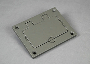 828GFITCAL-GY - Wiremold - 828GFITCALGY Omnibox Rectangular Gray GFI Cover Plate