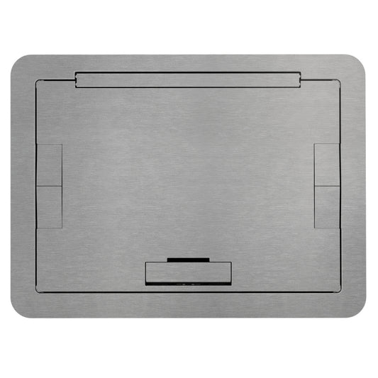 EFB6810BTAA - Wiremold - Evolution EFB6810 Flush Style Cover with Solid Lid in Brushed Aluminum