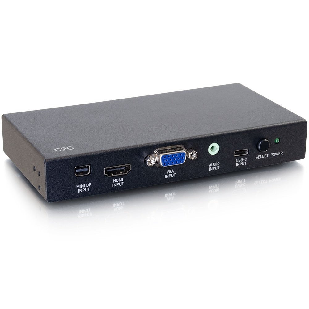 CG40850 - C2G - HDMI USB-C Mini DisplayPort and VGA to HDMI Adapter Converter Switch 4K 60Hz