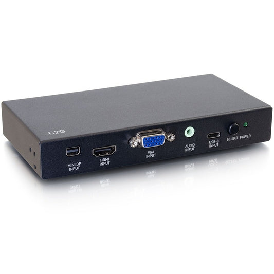 CG40850 - C2G - HDMI USB-C Mini DisplayPort and VGA to HDMI Adapter Converter Switch 4K 60Hz