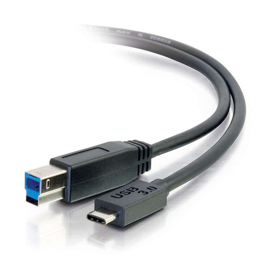 CG28865 - C2G - 3ft USB 3.0 USB 3.1 Gen 1 USB-C to USA-B Cable M/M Black
