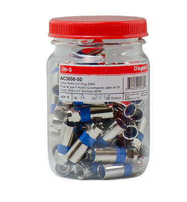 AC300850 - On-Q - Compression RGUQuad FPlug 50 Pack
