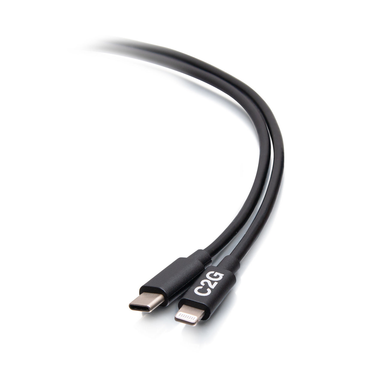 C2G54556 - C2G - 6ft (1.8m) USB-C Male to Lightning Male Sync and Charging Cable Black