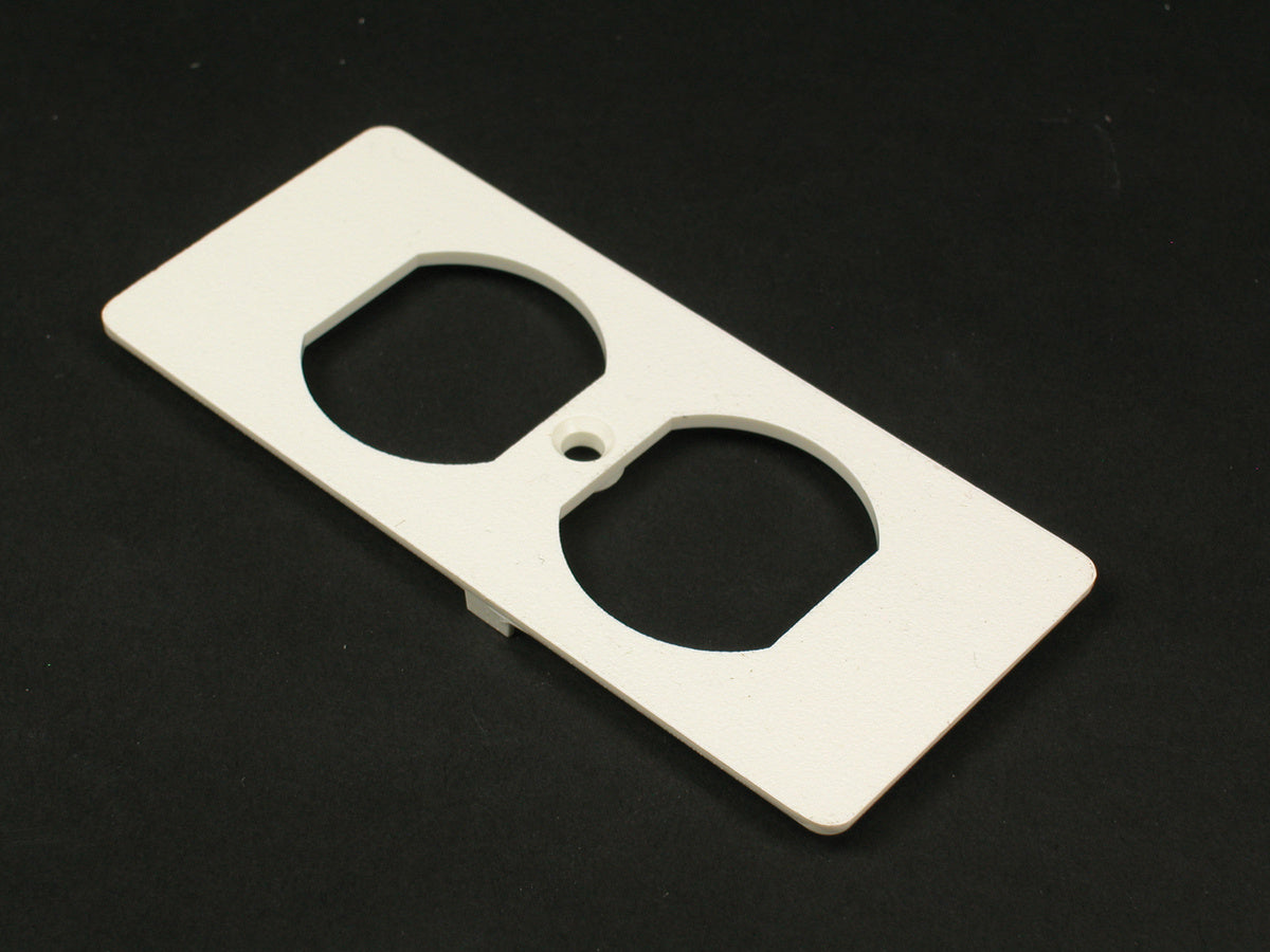5507D-G - Wiremold - 5507DG 5500 Duplex Receptacle Faceplate Fitting in Gray