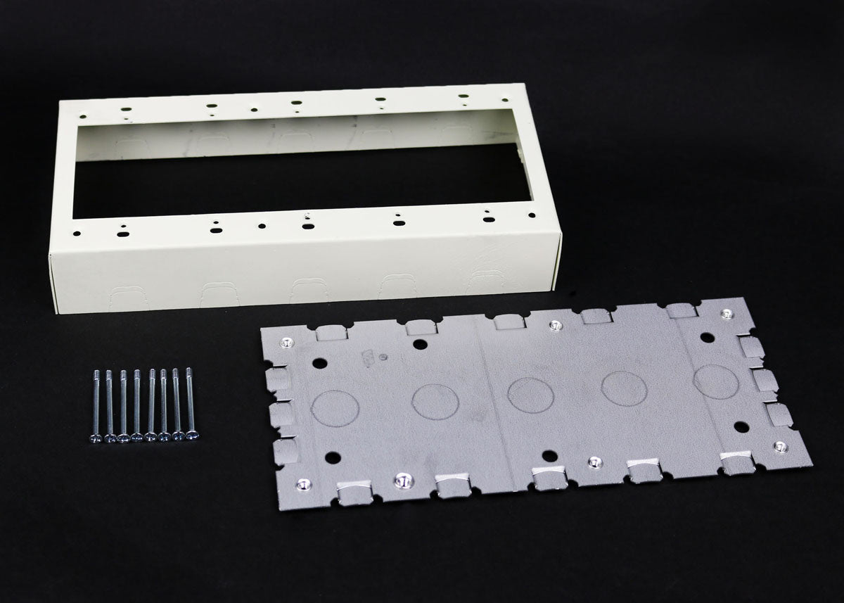 V5748-5 - Wiremold - V57485 FIve Gang Switch and Receptacle Box Fitting in Ivory