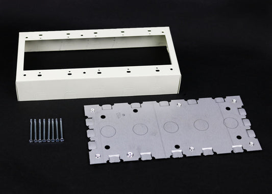 V5748-5 - Wiremold - V57485 FIve Gang Switch and Receptacle Box Fitting in Ivory