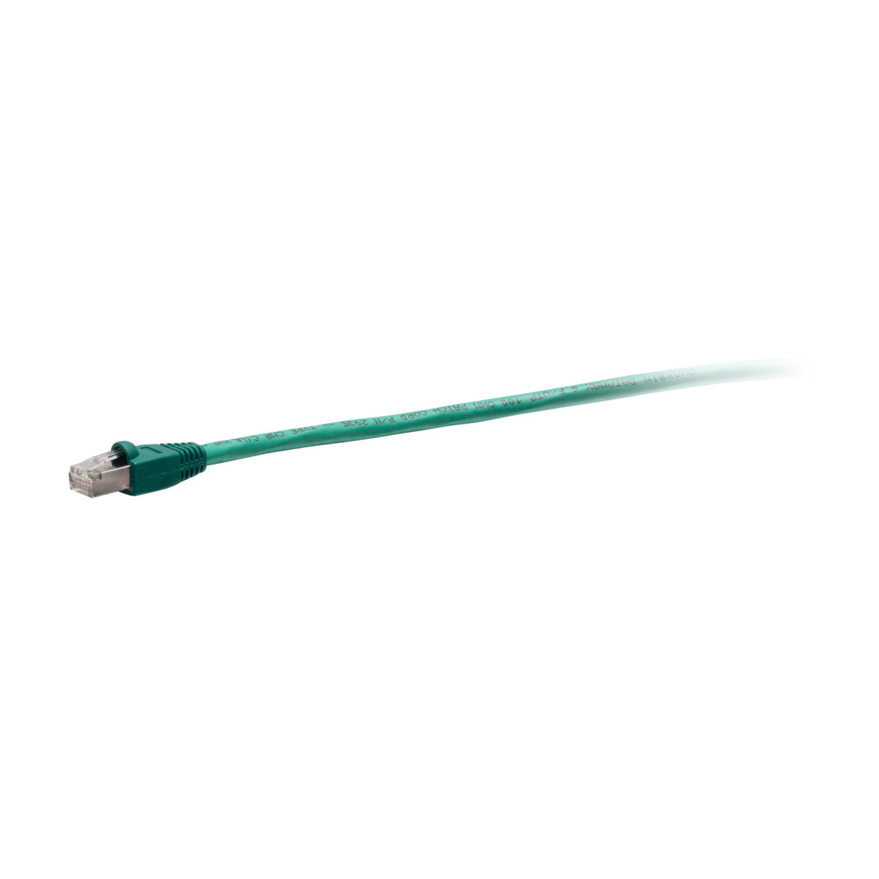 C2G43745 - C2G - 14ft (4.3m) TAA Compliant F-Series Cat6 Snagless Shielded STP Network Cable Green
