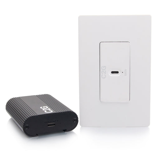 C2G54276 - C2G - Superbooster USB Camera Extender Over Cat Single Gang Wall Plate to Box Kit