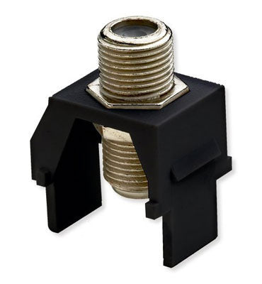WP3479BK - On-Q - NonRecessed Nickel FConnector Keystone Insert in Black