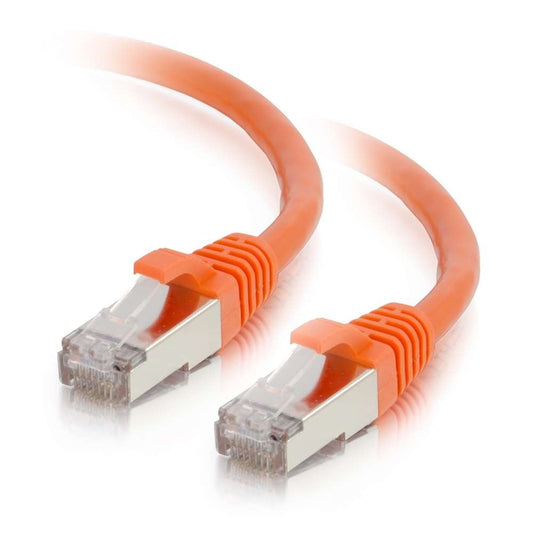CG00876 - C2G - 1ft Cat6 Snagless Shielded STP Ethernet Network Patch Cable Orange