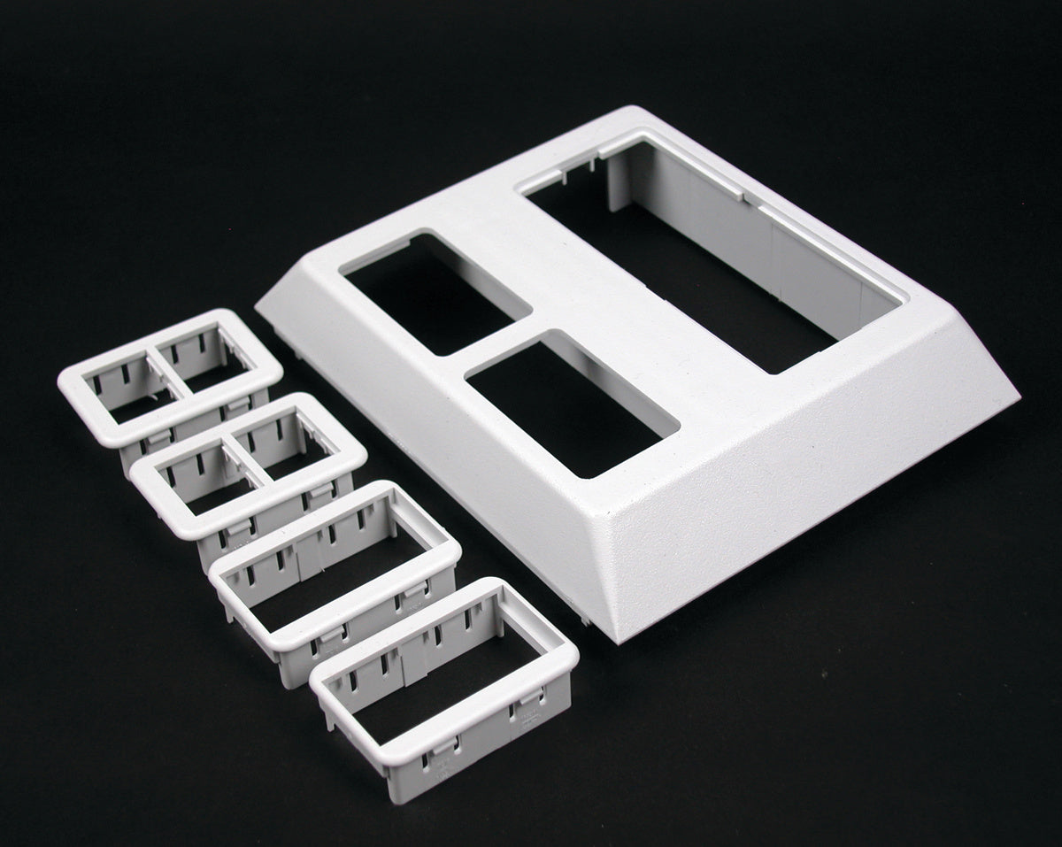 5007C-2RTWH - Wiremold - 5007C2RTWH Access 5000 Deep Device Plate Fitting in White