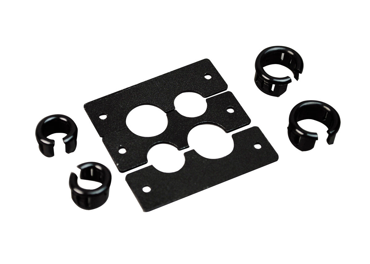 AV9012BK - Wiremold - AV9012BK Cable Kit with 4 Openings 2 small and 2 large in Black