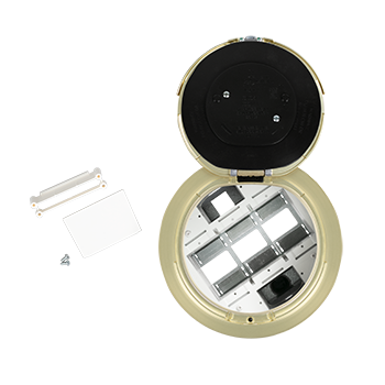 8AT2SB - Wiremold - 8AT2SB 8 inch Unwired Flush Style Assembly in Satin Brass