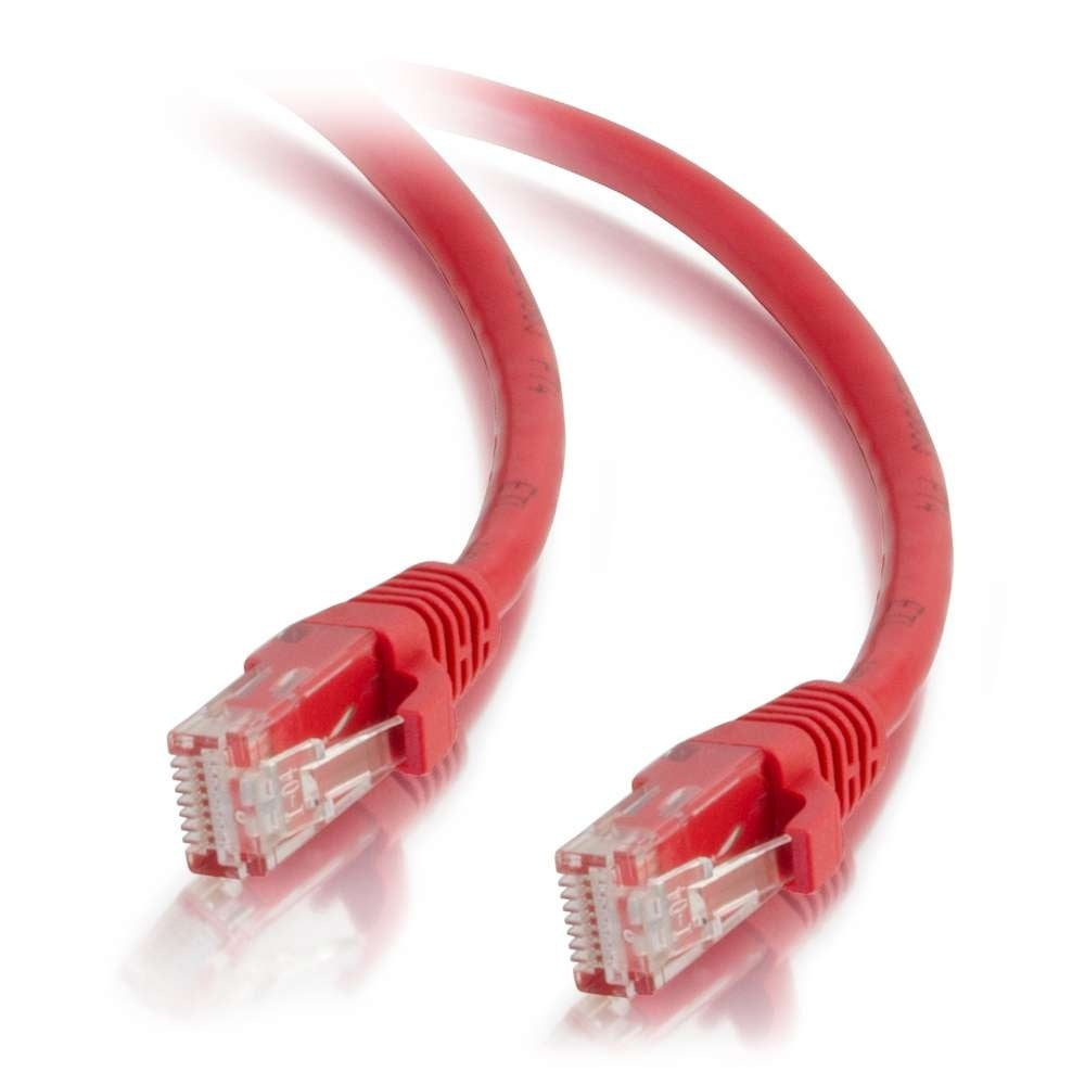 CG26968 - C2G - 1ft Cat5e Snagless Unshielded UTP Ethernet Network Patch Cable Red