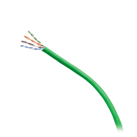 C2G56045 - C2G - 1000ft (304.8m) TAA Compliant Cat6 Bulk Unshielded UTP Ethernet Network Cable with Solid ConductorsPlenum CMP-Rated Green