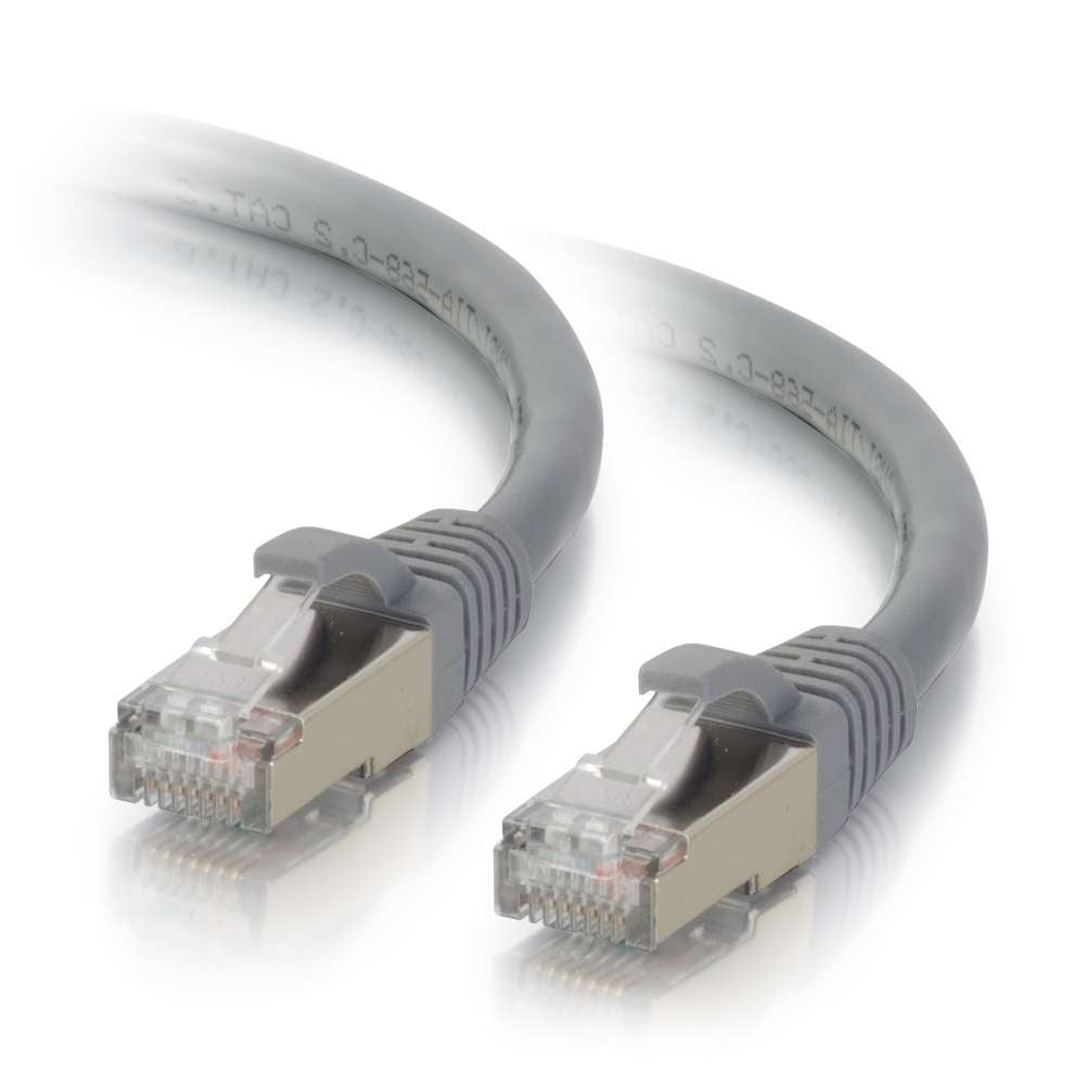 CG00787 - C2G - 20ft Cat6 Snagless Shielded STP Ethernet Network Patch Cable Gray