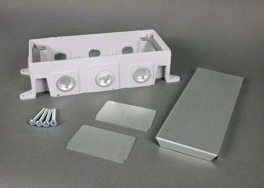 880CS3-1 - Wiremold - 880CS31 Omnibox Three Gang Cast Iron Floor Box