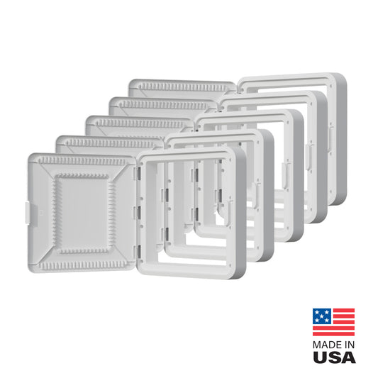 ENP15605DNA - On-Q - 15Inch Plastic Deep Trim Ring and Hinged Door 5Pack