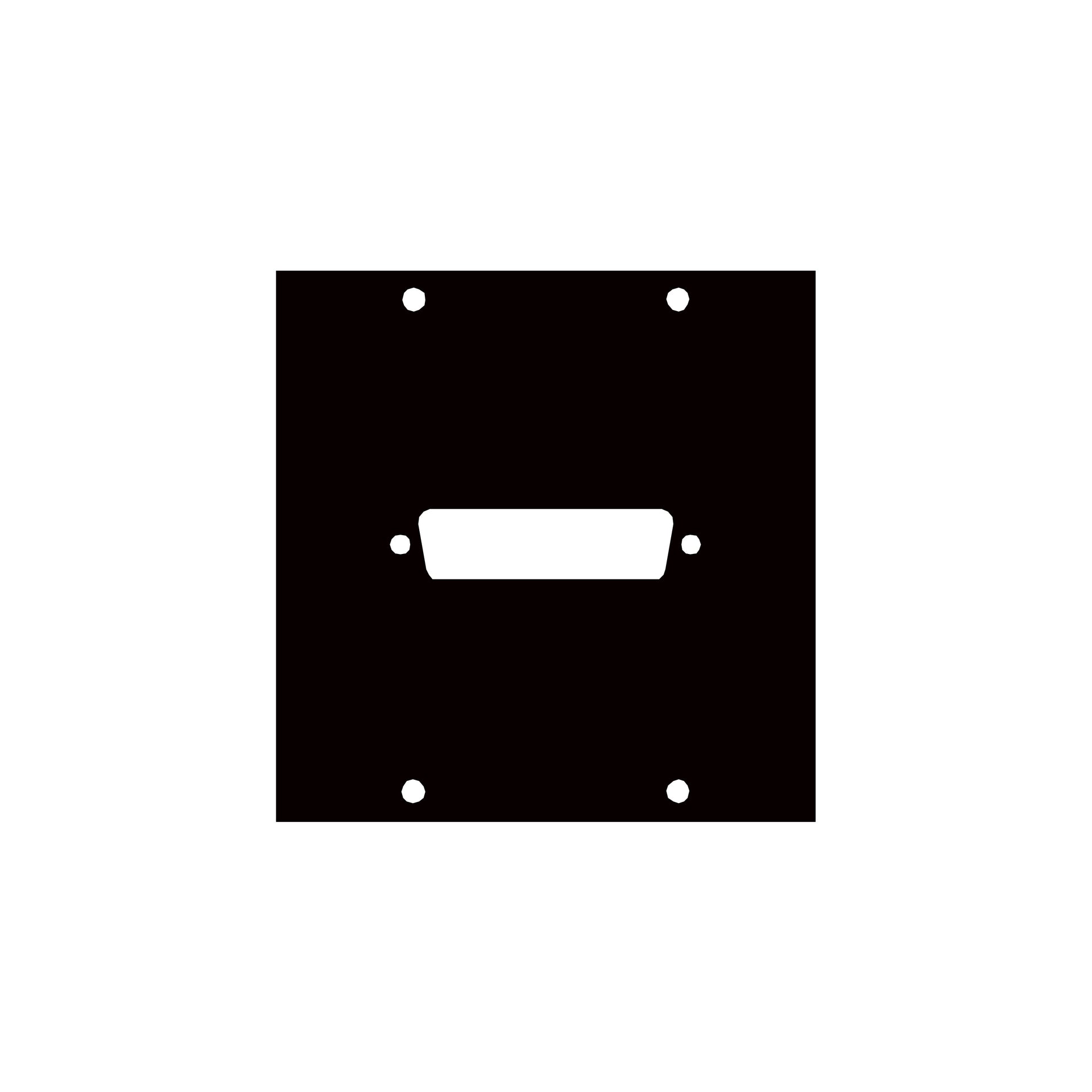 1DB25 - Middle Atlantic - UCP Module withoutne DB25 Punchout