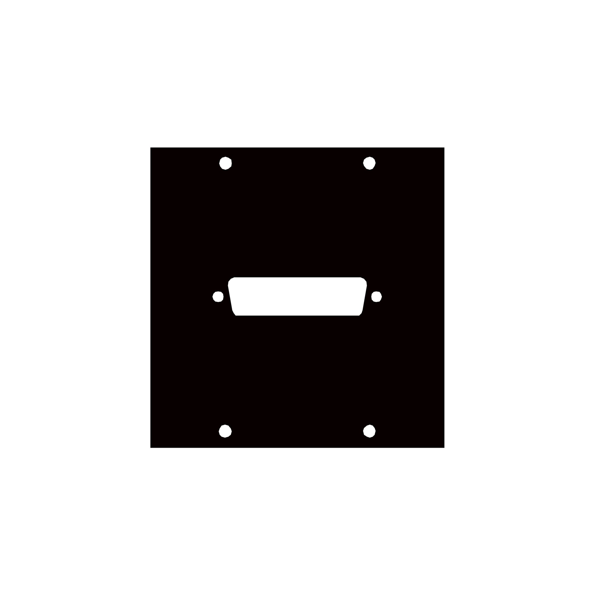 1DB25 - Middle Atlantic - UCP Module withoutne DB25 Punchout
