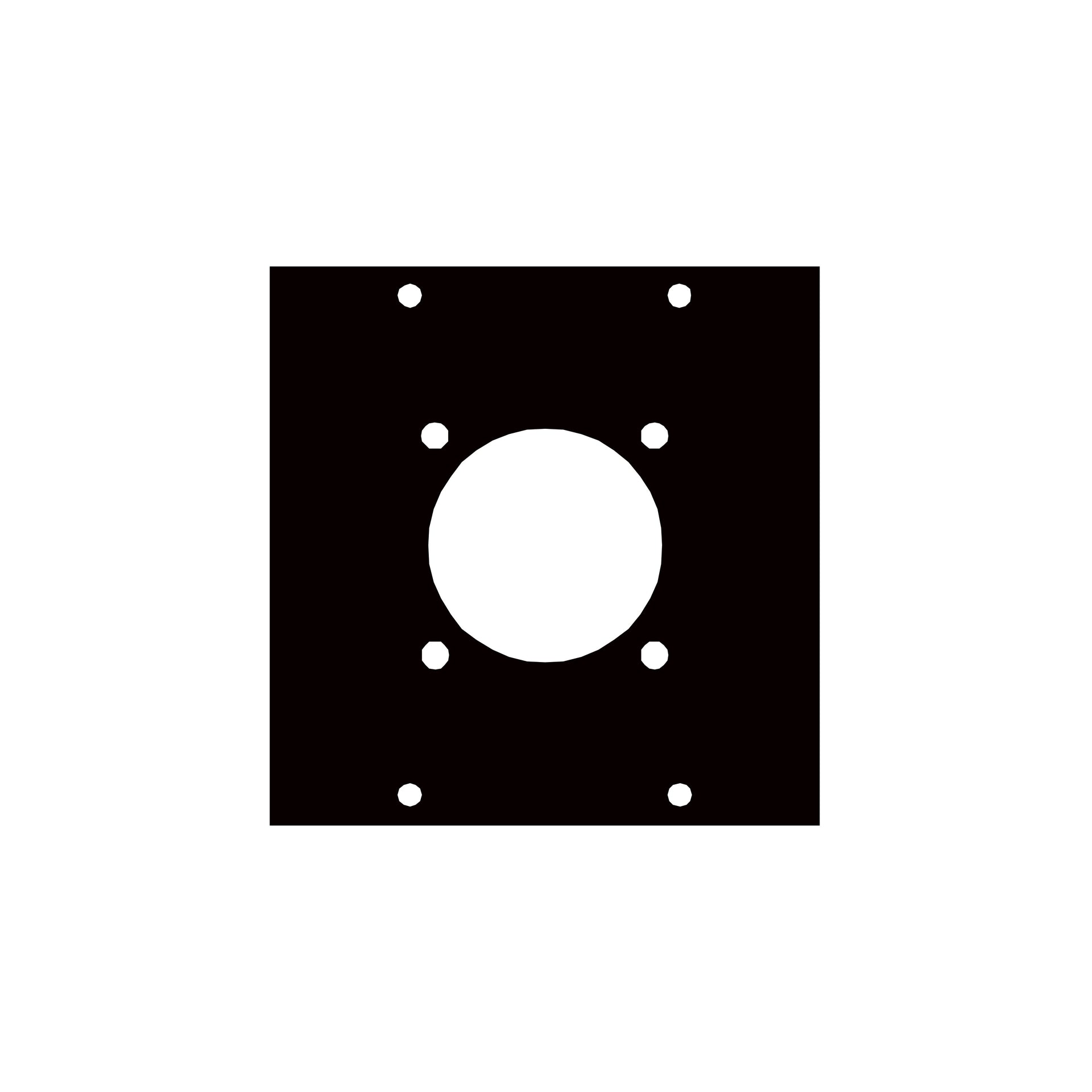 1W2 - Middle Atlantic - UCP Module with 61 pin Whirlwind Punchout