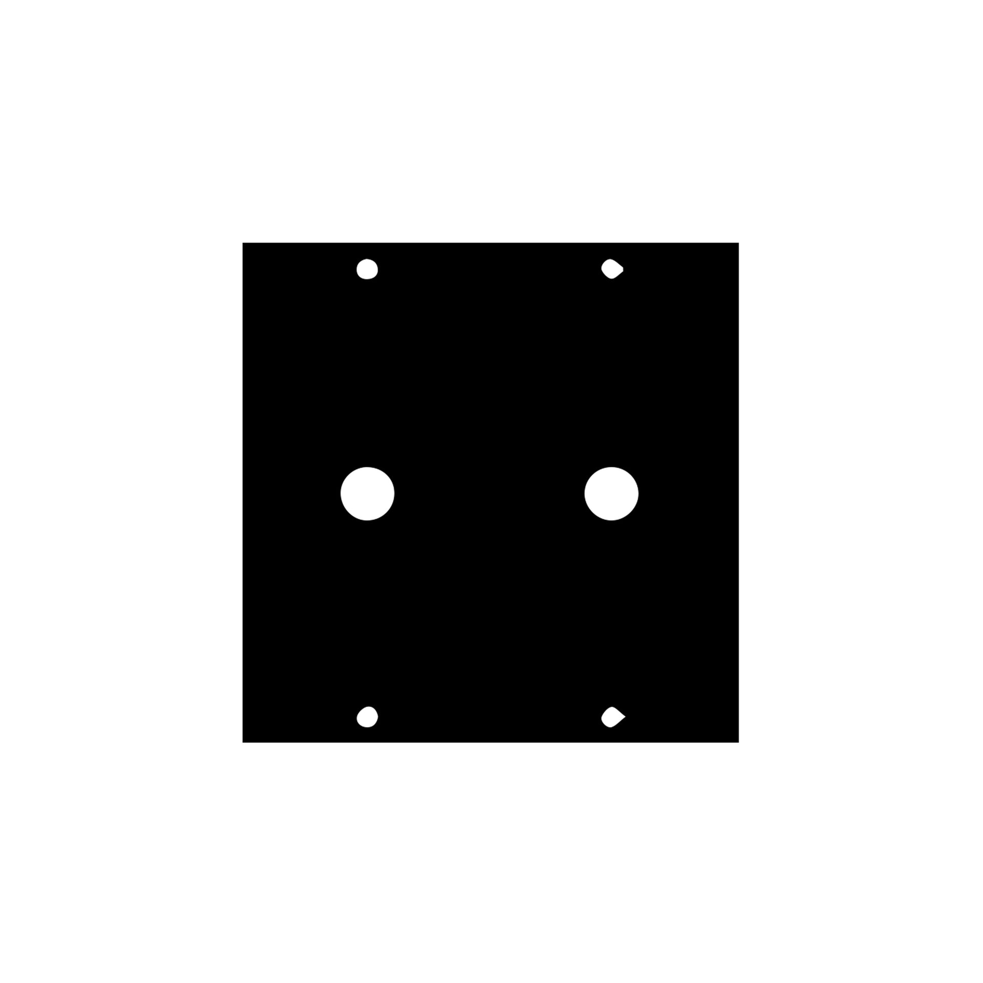 1-4X2 - Middle Atlantic - UCP Module with Two 14 Inch Punchouts